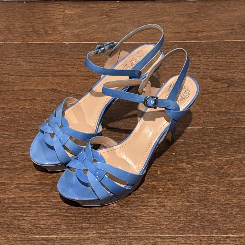 Vince Camuto Blue Strappy Heels Size 9